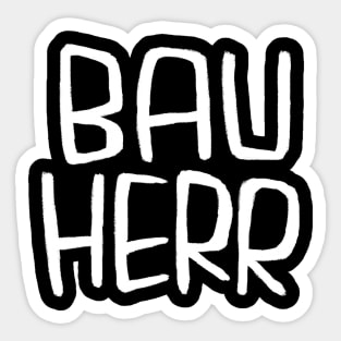 German Handwerker, Bauherr Sticker